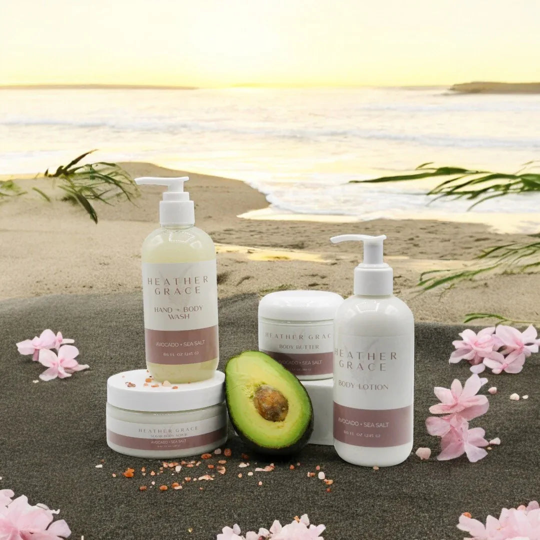 Avocado + Sea Salt Collection - Heather Grace Skincare