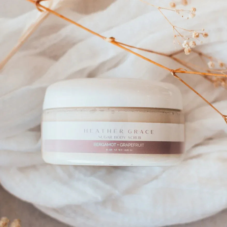Sugar Body Scrub - Bergamot + Grapefruit - Heather Grace Skincare