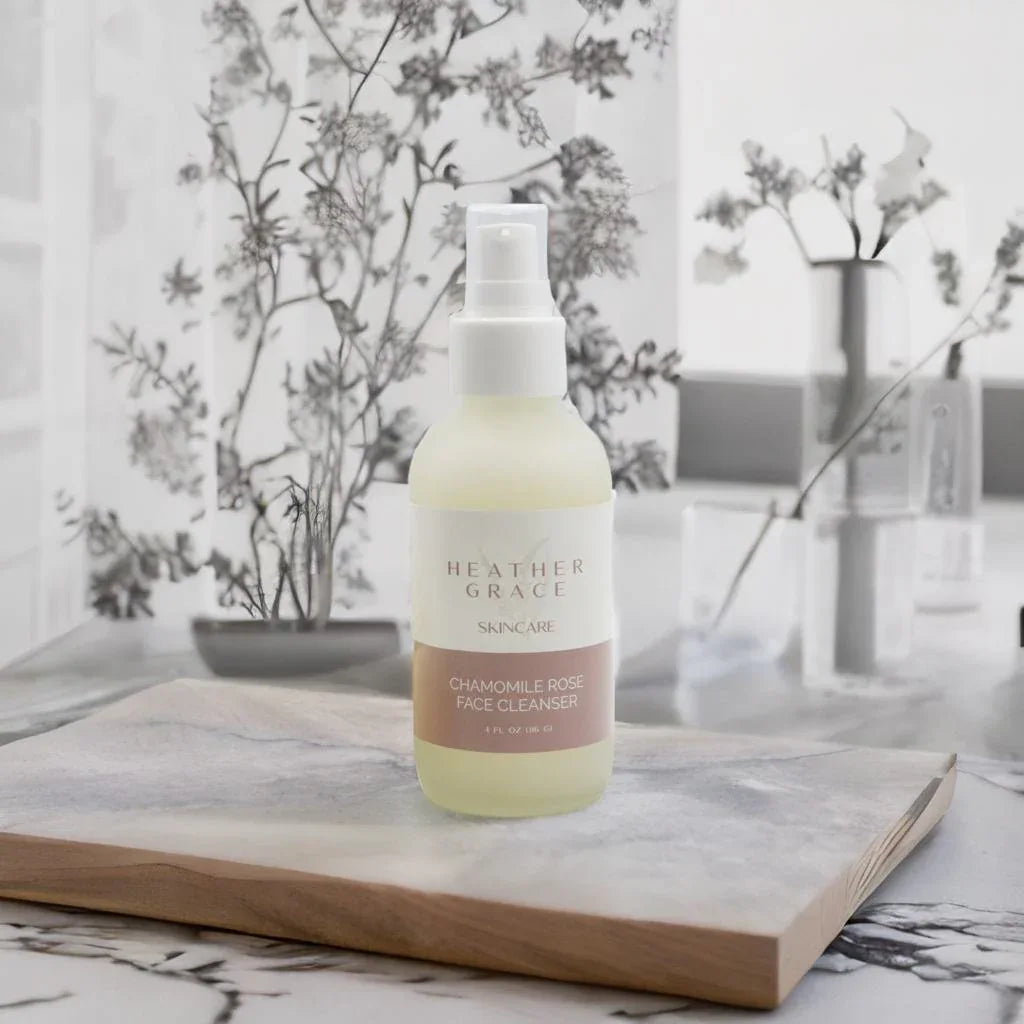 Chamomile Rose Face Cleanser - Heather Grace Skincare